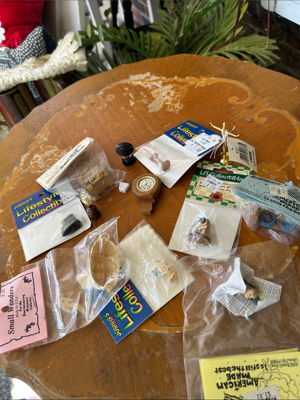 Vintage Dollhouse Miniatures Assorted Farmhouse Themed Accessories